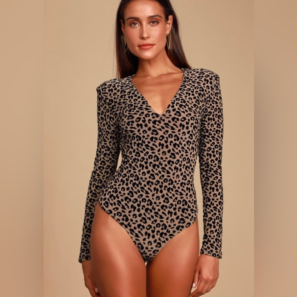 Astr Size M Leopard Bodysuit Never Worn